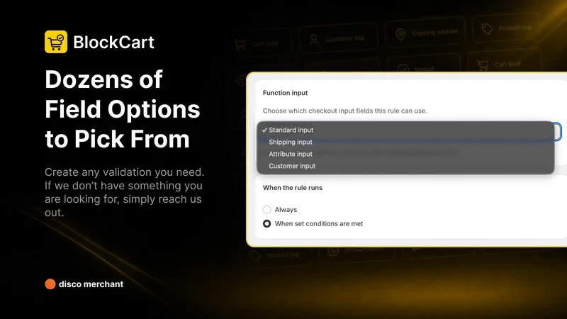 BlockCart: Checkout Validation