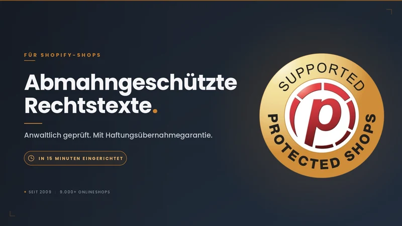 Protected Shops ‑ Rechtstexte