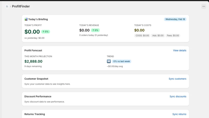 ProfitFinder Profit Calculator