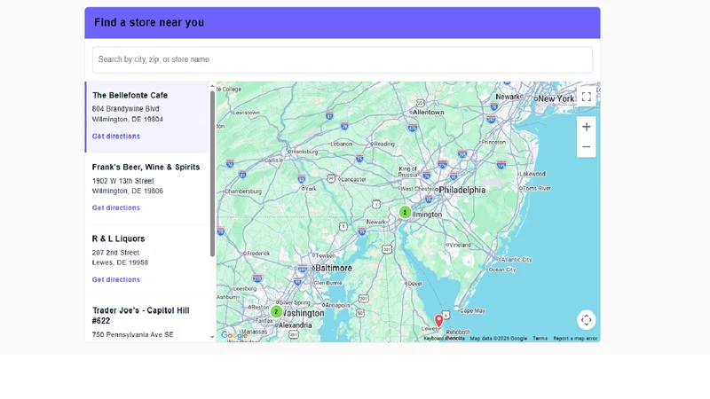 Modern Store Locator