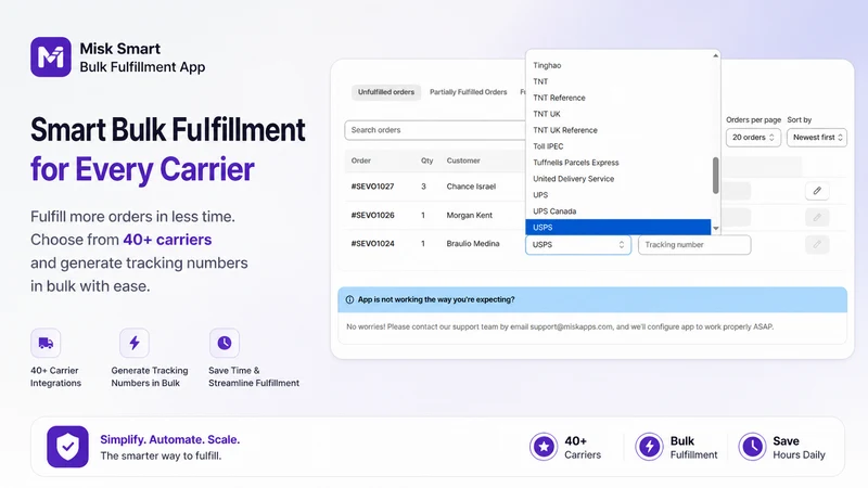 Misk Smart Bulk Fulfillment