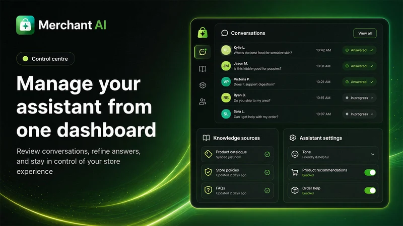 Merchant AI: Chatbots & Agents