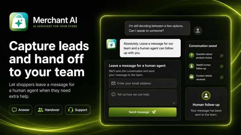 Merchant AI: Chatbots & Agents