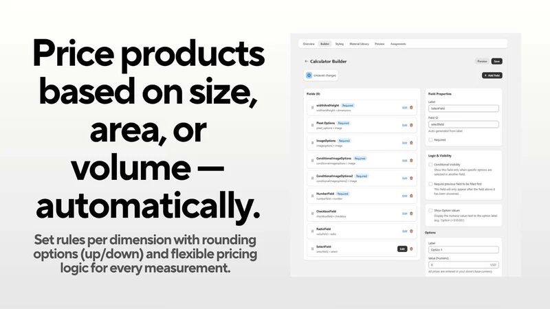 Measurify ‑ Price Calculator