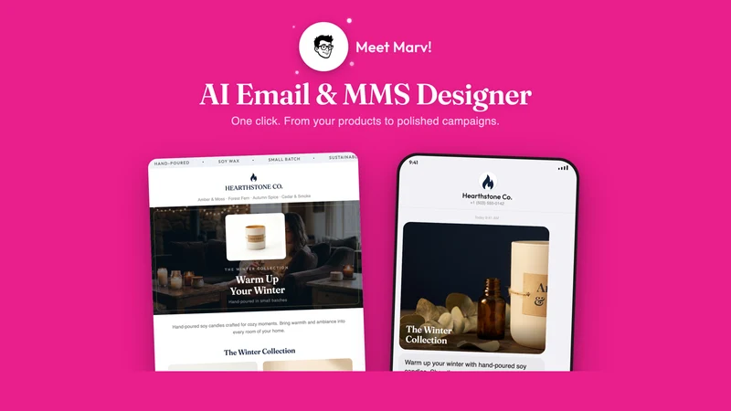 Marv: AI Email & MMS Designer