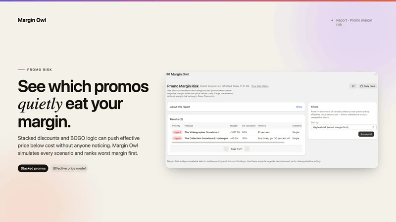 Margin Owl ‑ Pricing Monitor