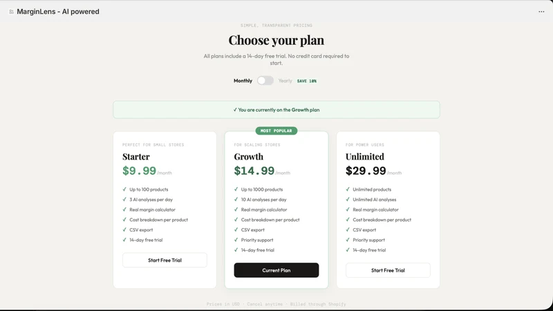 MarginLens ‑ AI Powered