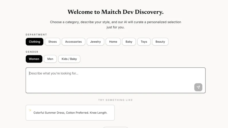 Maitch AI Search & Discovery