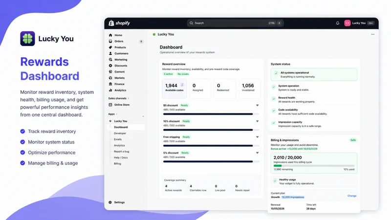 Lucky You: Email & Spin Wheel