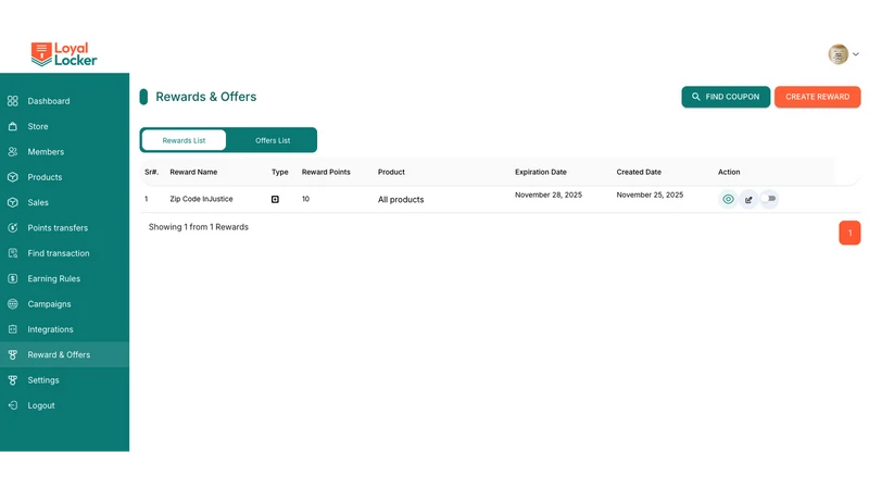 Loyal Locker ‑ Network Rewards