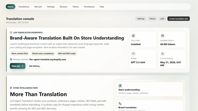 LLM Agent ‑ GPT AI Translation