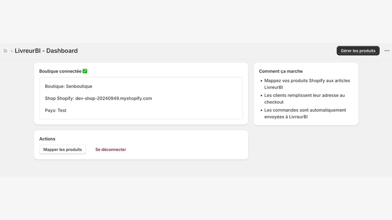 LivreurBi Sync