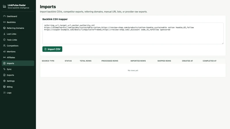 LinkPulse Radar