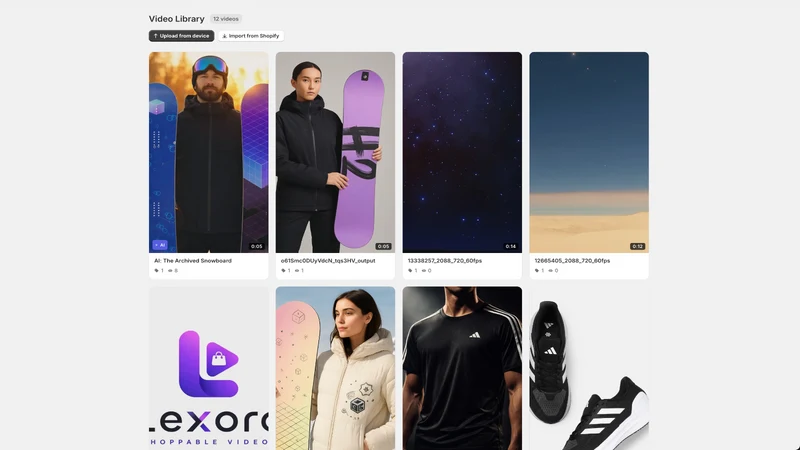 Lexora Shoppable Videos