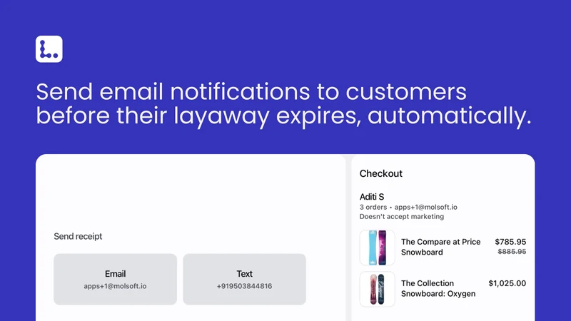 Layaway: Reserve & Deposit