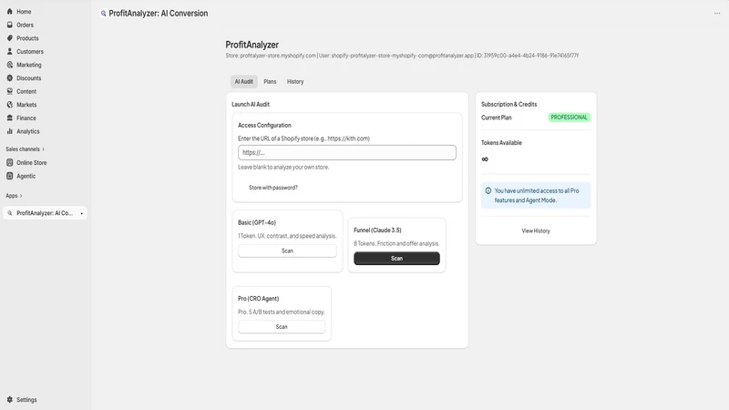 ProfitAnalyzer: AI CRO Audits