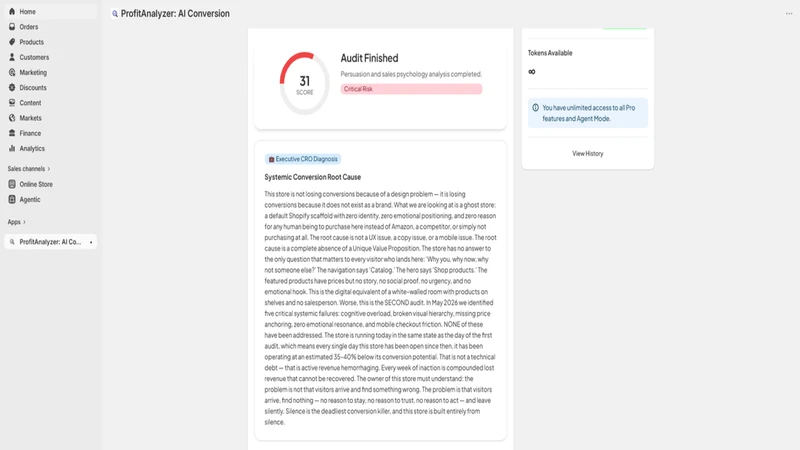 ProfitAnalyzer: AI CRO Audits