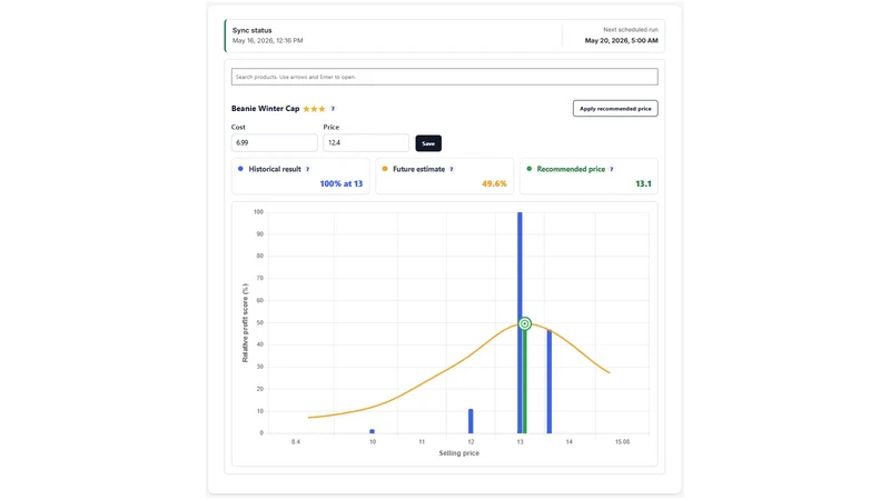 PriceCraft Pricing Graph