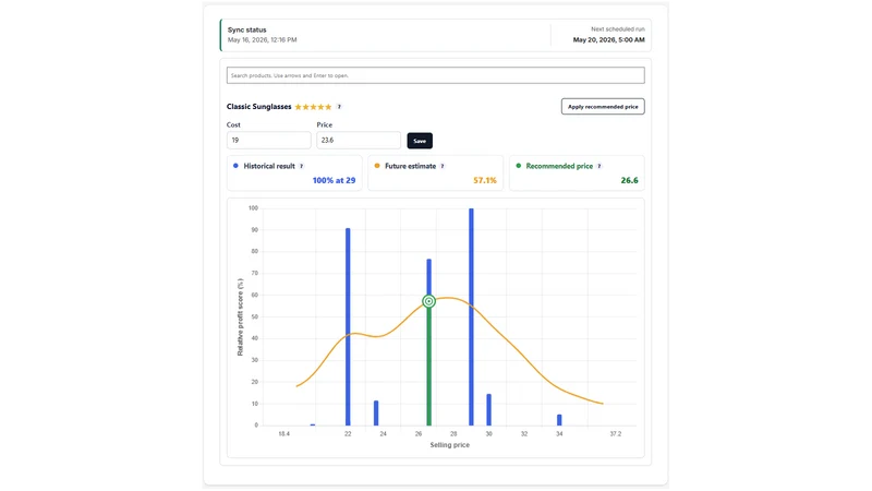 PriceCraft Pricing Graph