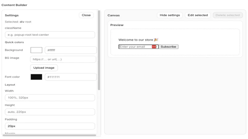 Popup Manager