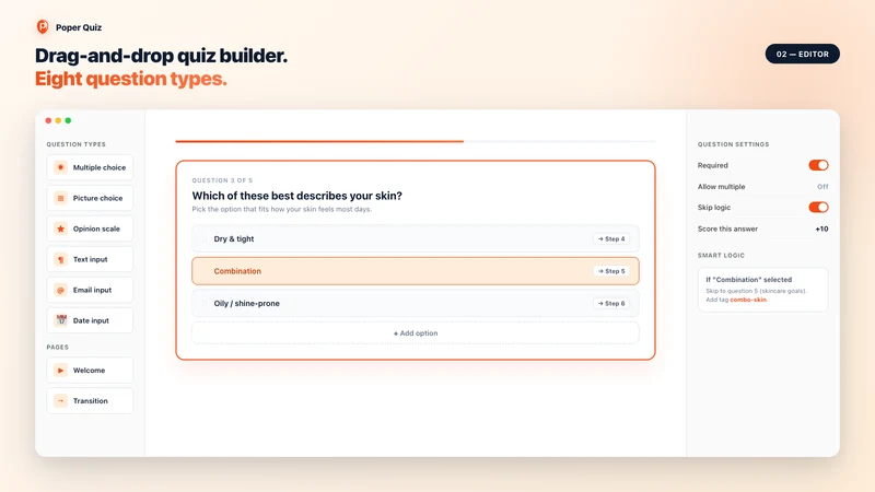 Poper Quiz: AI Product Finder