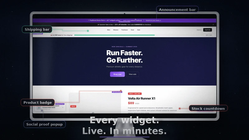 PopBoost ‑ Social Proof Popup