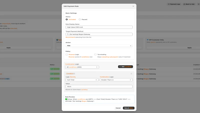Native Checkout: Logic & Rules