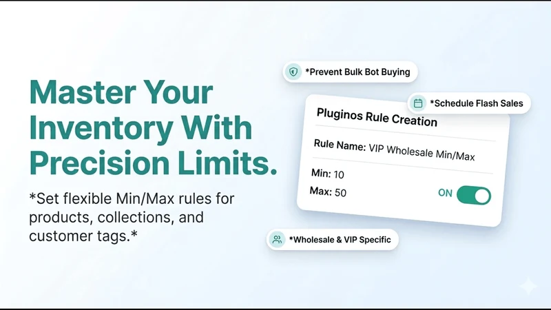 Pluginos Order Quantity Limits