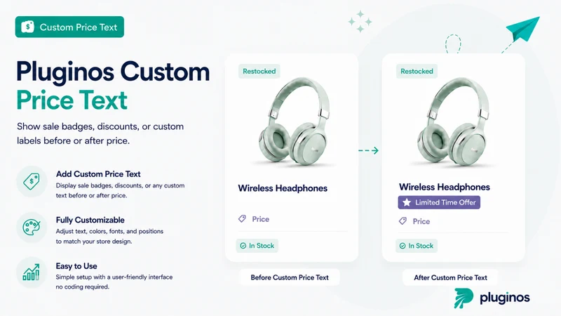 Pluginos Custom Price Text