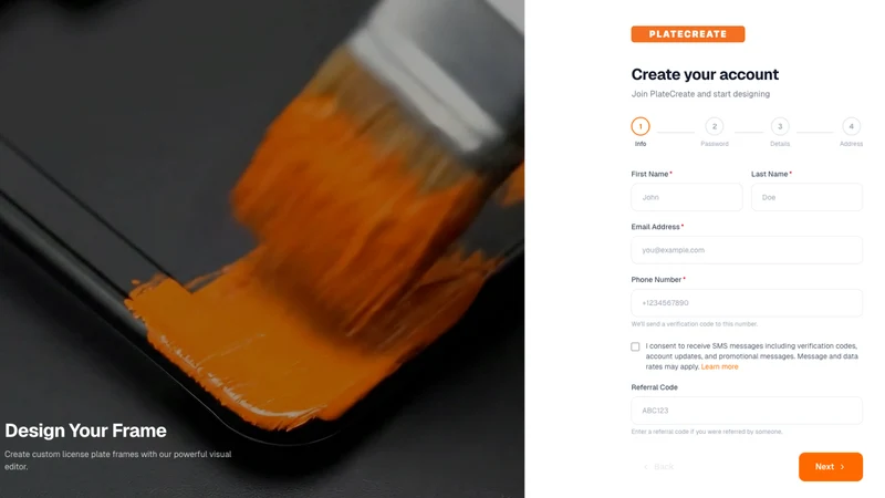 PlateCreate Sales Channel