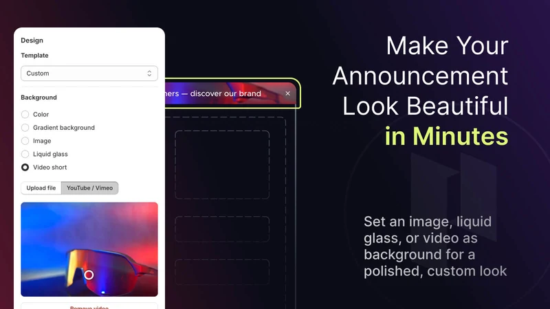 Pixotick Announcement Bar