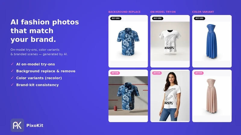 PixoKit: AI Fashion Photos