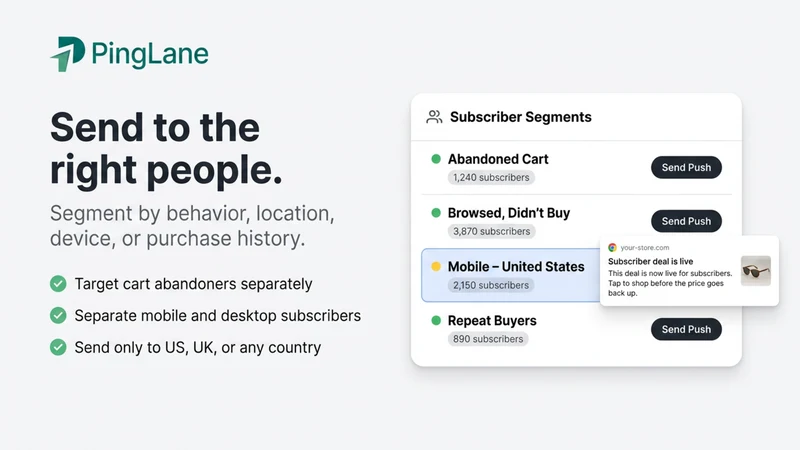 PingLane: Web Push