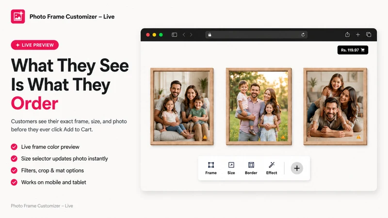 Photo Frame Customizer – Live