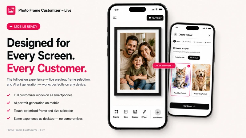 Photo Frame Customizer – Live