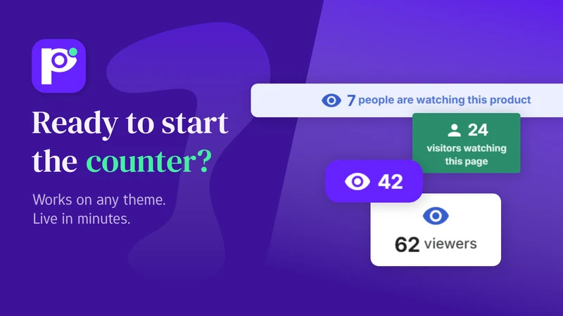 Pebbly: Live Visitor Counters
