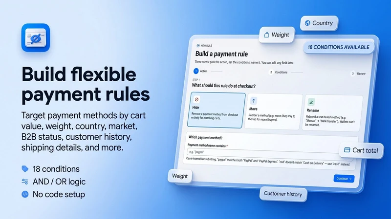 Paywire: Hide Payment Methods