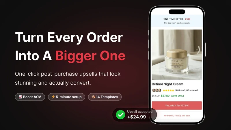 Kairo ‑ Post Purchase Upsell
