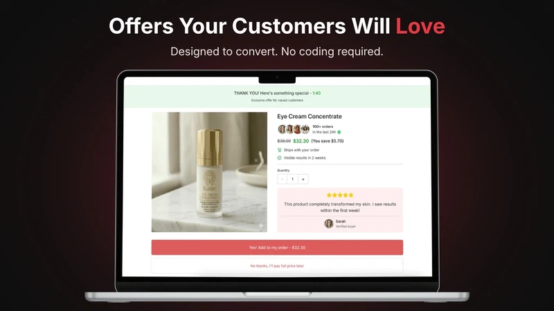 Kairo ‑ Post Purchase Upsell