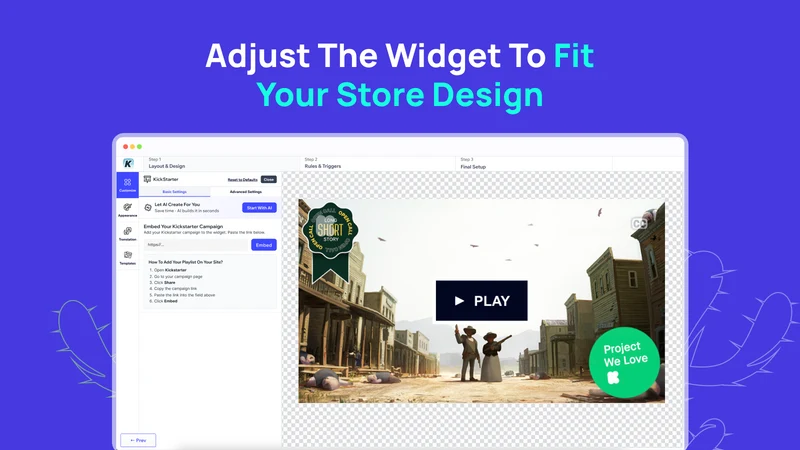 K: Embed Kickstarter Project