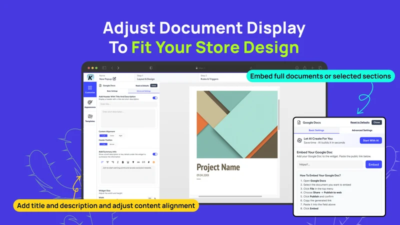 K: Embed Google Docs Viewer