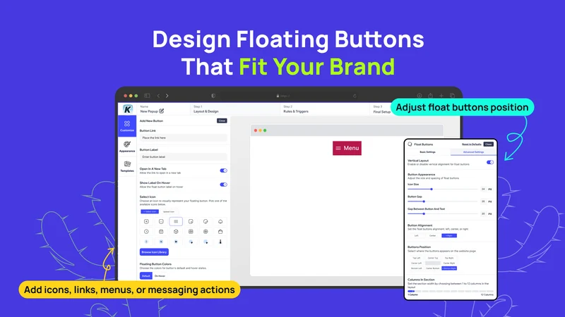 K: Floating Buttons