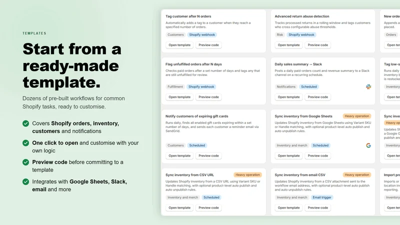 JsWorkflows: Store Automations