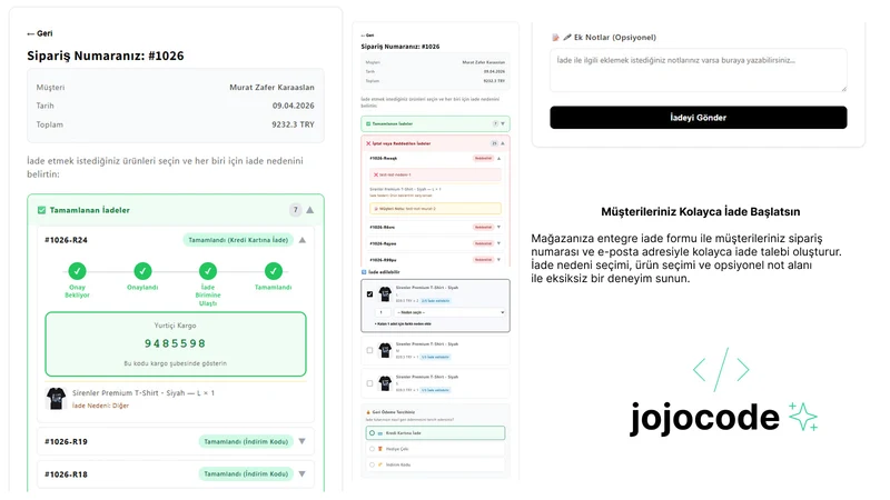 Jojocode İade Yönetimi