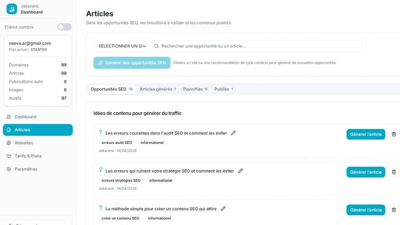 Jakarank ‑ AI article & SEO
