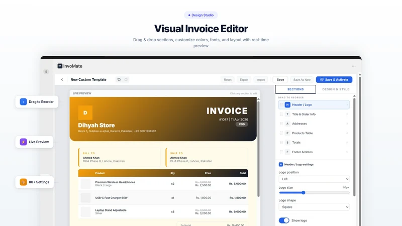 InvoMate | Invoice Generator