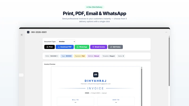 InvoMate | Invoice Generator