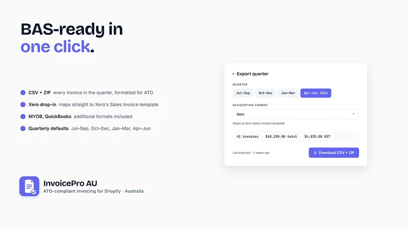 InvoicePro: GST Tax Invoice AU
