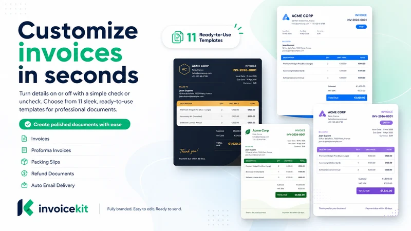 InvoiceKit ‑ Invoice Generator
