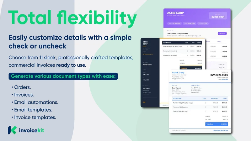 InvoiceKit ‑ Invoice Generator